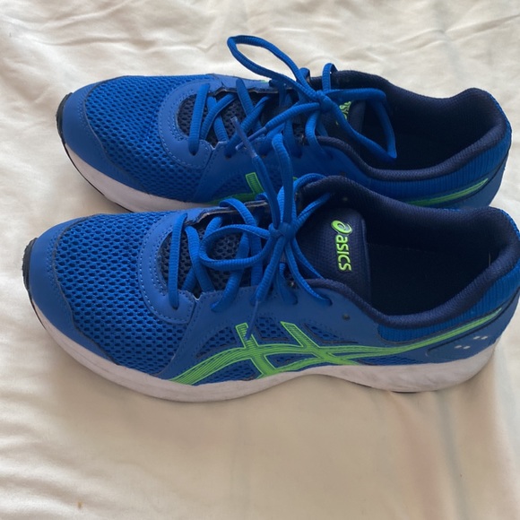 Asics Size 7 Blue Tennis Shoes - Picture 9 of 10